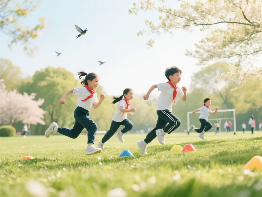 “春日奔跑：自然中的运动时光”